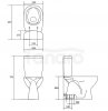 CERSANIT - Wc kompakt 682 ARTECO CleanOn 020 z deską polipropylenową, wolnoopadającą  K667-077